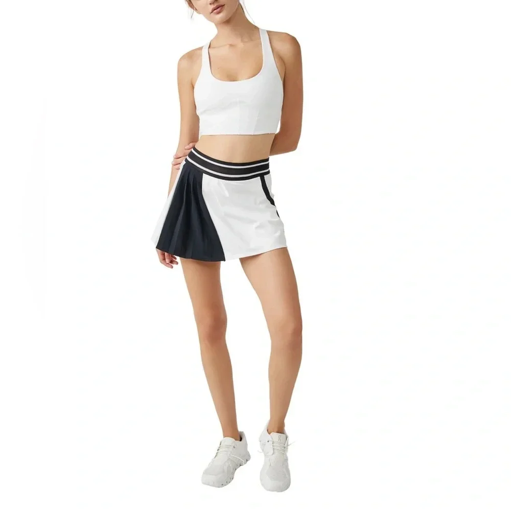 FP MOVEMENT by FREE PEOPLE Round Robin Skort in White - Picture 4 of 12